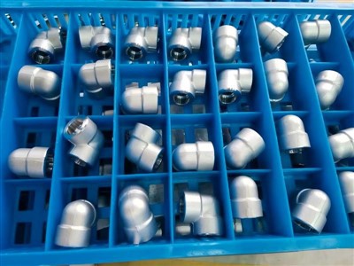 ข้องอ 90 องศา 0.75", SW, 3000, ASME B16.11, A182 F51, NACE